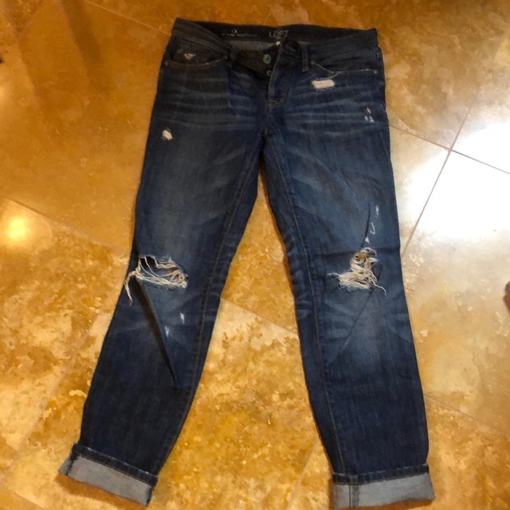 Distressed Boyfriend Jeans